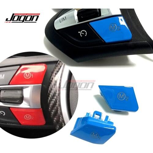 M1 M2 Style Replace Sports For BMW M3 M4 M5 M6 X5M X6M F80 F82 F83 F10 F06 F15 F16 Car Steering Wheel Control Button Translucent