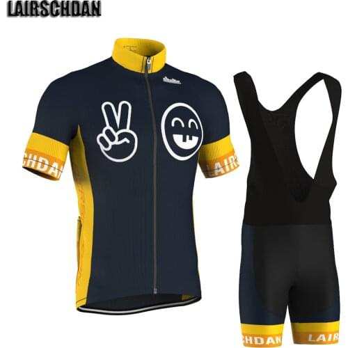 LairschDan Summer Bicycle Cycling Jersey Outfit MTB Bike Breathable Shorts Riding Wear Suit Uniformes De Ciclismo Para Hombre