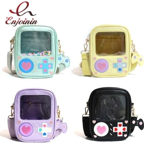 Cute Game Machine Style Lolita Small Crossbody Bag Shoulder Bag Fashion Pu Leather Purses and Handbags 2021 Casual Girls Bag
