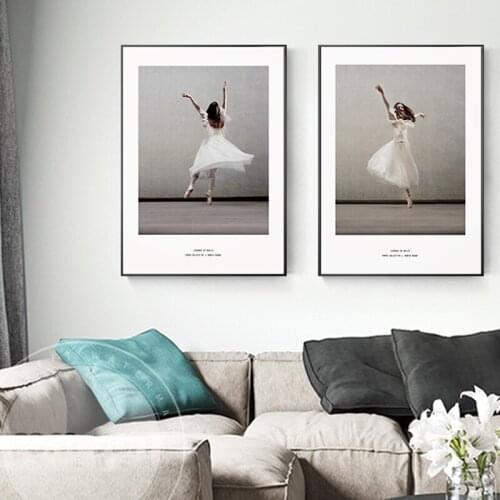 Fashion Ballet Dancer Canvas Paitning Poster And Print Modern HD Wall Art For Living Room Girl Canvas Decor For Home Decoration