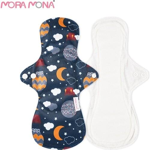 Mora Mona Single package white background series bamboo towel menstrual pad women sanitary pad comfortable women sanitary pad
