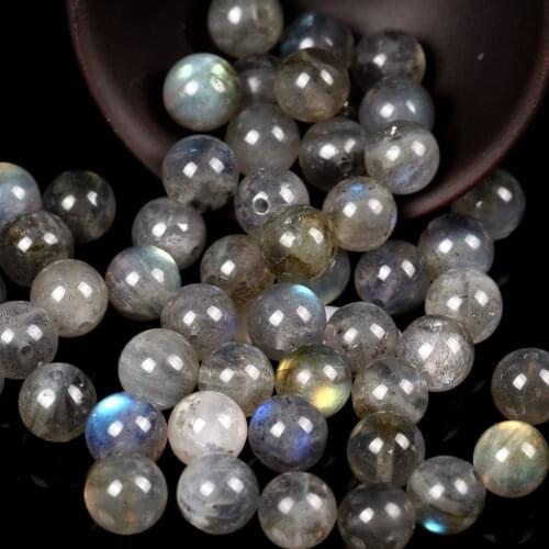 Natural Labradorite Stone Round Loose Spacer Beads For Jewelry Making DIY Bracelet Handmade 6/8/10mm