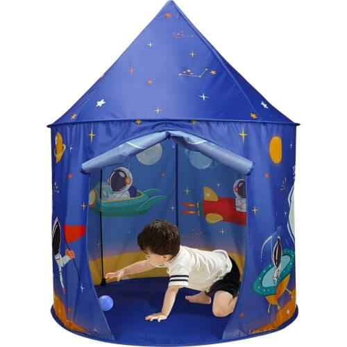 Kids Play Tent Portable Foldable Prince Folding Tent Children Boy Cubby Play House Children Gifts Outdoor Toy Tents Castle