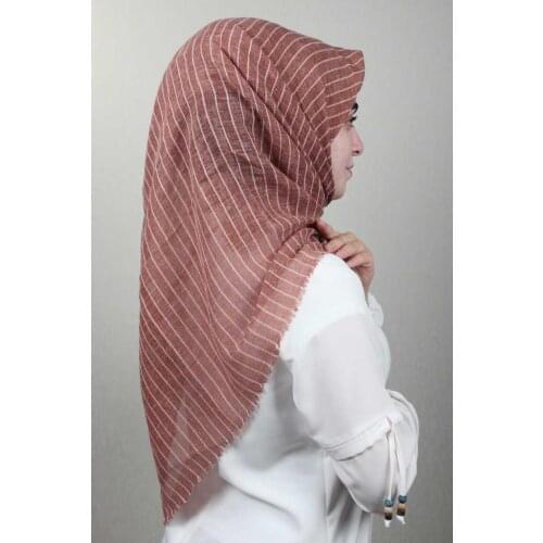 POLOİST PATTERNED LINDA COTTON SCARF-DESEN-01-RENK-21