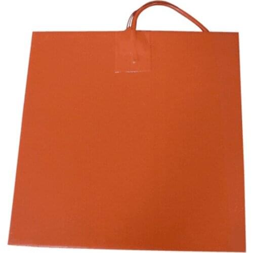 600MM x 600MM 220v 800w Silicone heated bed with 100 K Thermistor, adhesive.heat mat.,heatbed.3D printer pad