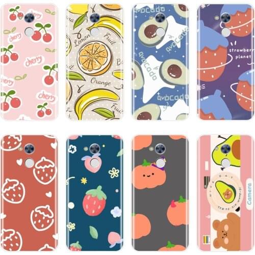Silicone Case For Huawei Honor 4X 5A 5X 6 6X Soft Cute Avocado Pink Banana Cover For Huawei Honor 4C 5C 6C 6A Pro Phone Case