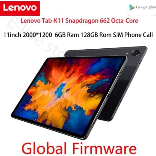 Lenovo Tab-K11 TB-J606N Snapdragon 662 octa-Core 6GB Ram 128GB Rom 11 inch 2000*1200 IPS WiFi 7700mAh SIM LTE VOICE