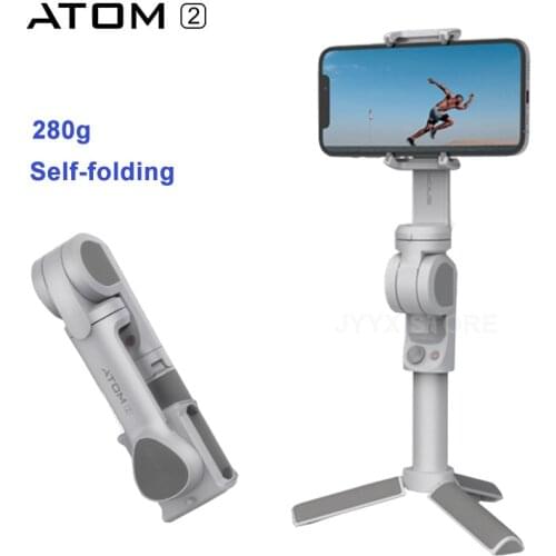 Snoppa ATOM 2 3-Axis Smartphone Gimbal Handheld Stabilizer Auto-folding Vlog video Gimbal for iPhone Huawei Samsung Xiaomi