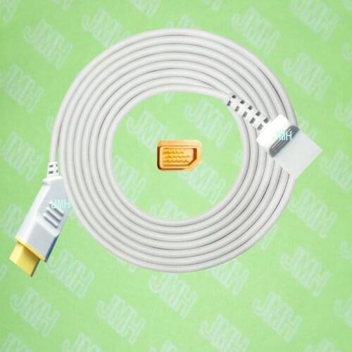 Compatible with Nihon Kohden BSM3200 /4100/5100/9510/9800/1500 the Utah IBP transducer Adapter cable,14pin to 4pin