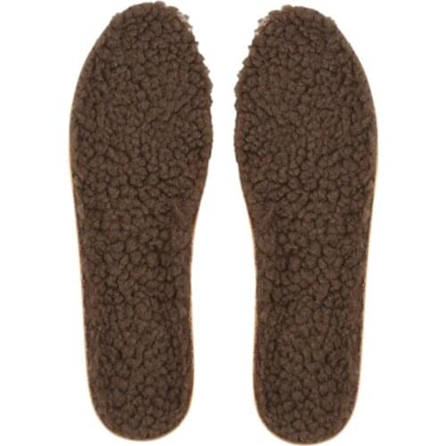 Thick Warm Insoles Shock Absorbing Shoes Slippers Wellies Inserts Pads Brown