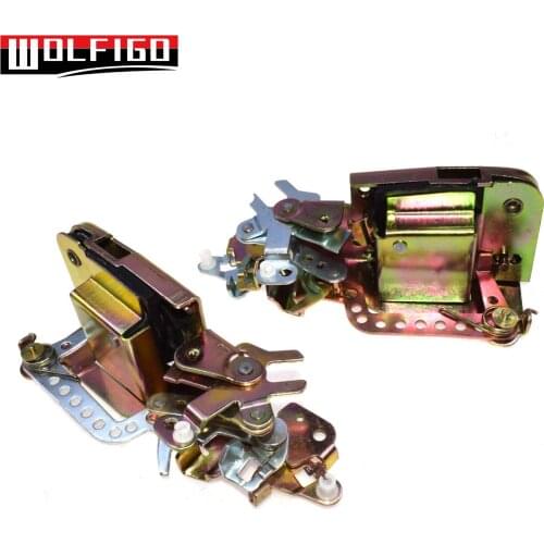 WOLFIGO New Front Left Right For VW T4 TRANSPORTER CARAVELLE 90-03 Door Lock Mechanism 701837016D,701837015D