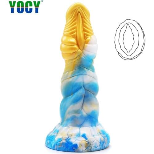 YOCY Large Silicone Butt Plug Animal Dildo Anal Expander Training Suction Cup Dildos Monster Cock Sex Toy For Couples Adult Game