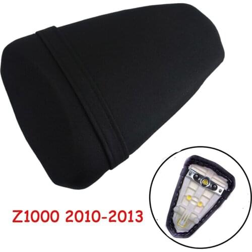 Motorcycle Rear Passenger Cushion Pillion Seat Pad Leather Seat Pillion For Kawasaki Z1000 Z 1000 2010-2013