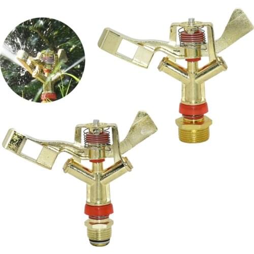 1/2 3/4 Inch Rotating Agricultural Irrigation Sprinklers Garden Micro Sprinklers System Zinc alloy Nozzle Irrigation Misting