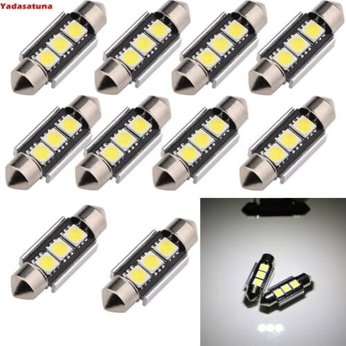 10 Pieces Lampada Torpedo De Led Canceller 3smd 36mm