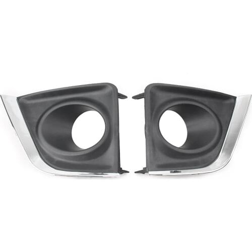 2x Auto Front Bumper Fog Light Bezel Lamp Cover Trim For 2014 2015 2016 Toyota Corolla EU Version Car Accessories