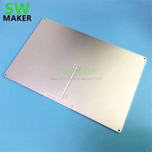 SWMAKER 300x200mm Reprap Prusa i3 3D printer update type Anodized Aluminum build plate Support plate for Heated Bed