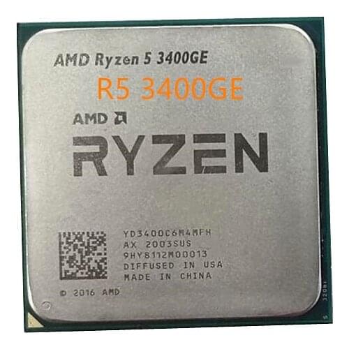 AMD Ryzen 5 3400GE R5 3400GE 3.3 GHz Quad-Core Eight-Thread 35W CPU Processor Socket AM4