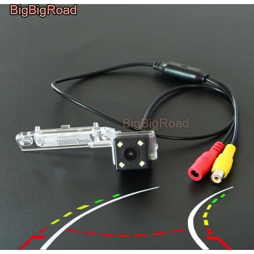 BigBigRoad For Volkswagen Canddy MK2 Caravelle Transporter T5 Car Intelligent Dynamic Trajectory Tracks Rear View CCD Camera