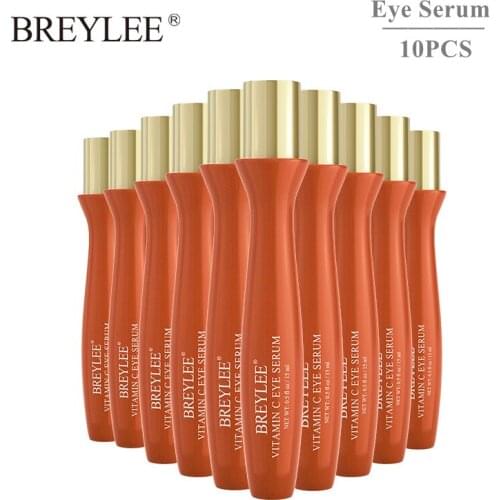 BREYLEE10PCS Vitamin C Eye Roller Massage Serum Whitening Remove Dark Spots Frecles Melanin Anti-Oxidation Moisturizing SkinCare