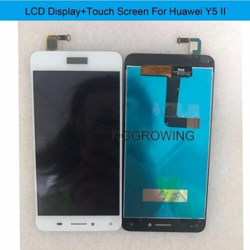 DGGROWING 10 PCS/Lot 100% Test Well No Dead Pixel Full LCD Display With Touch Screen Digitizer Assembly For Huawei Y5 II +Tools