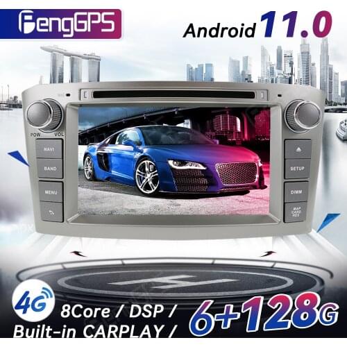 Android 11.0 CD DVD Player For Toyota Avensis 2002-2008 GPS Navigation Multimedia Headunit Touchscreen With Carplay DSP 4+64G
