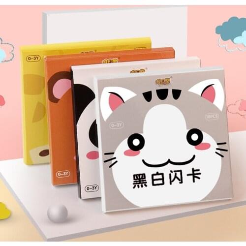 72Pcs Baby Montessori Toy 0-36 Months Newborn Learning Teaching Toy Sensory Cards Child Boy Early Education Cognitive Card