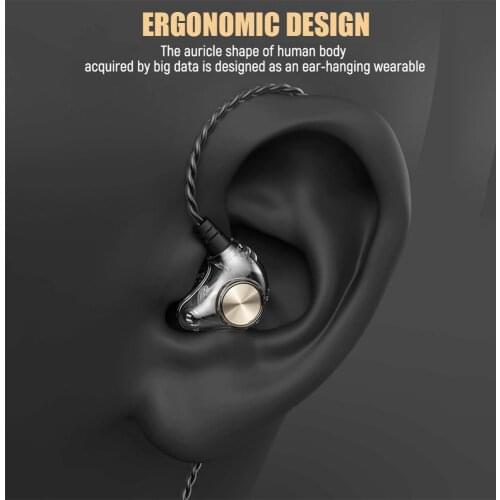 K1/TM-01 Transparent In-Ear Headphone Subwoofer Stereo Bass Earbuds Noise Cancelling Headset 3.5mm Original Earphone with Mic