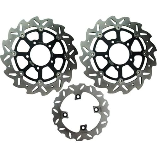 Front Rear Brake Disk Rotors Set For Kawasaki ZX6R ZX6RR NINJA 600 /ER6F ER6N VERSYS 650 / Z1000SX 1000 / ZX10R Motorbike Part