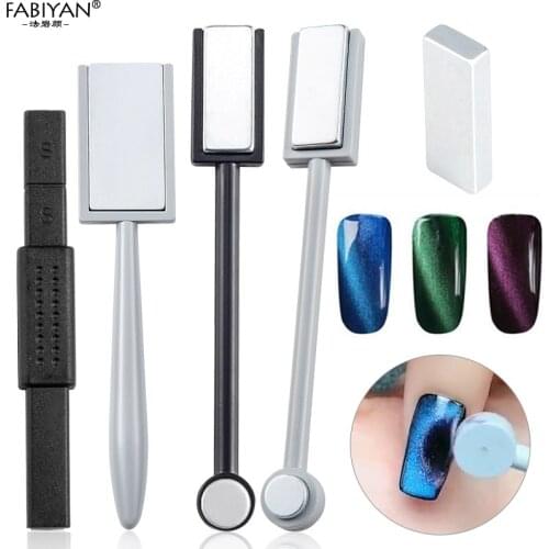 Cat Eye Strong Effect Magnet Slice Magnetic Stick UV Gel Polish Gradient Rod Manicure Nail Art 3D Tips Tools Double Head 2 Way