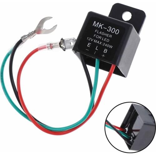 New 29cm 240 W Adjustable Frequency LED Flasher Relay Automotive Motorcycle Turn Signal Relay Flash Fix Motorbike Fix Indicator
