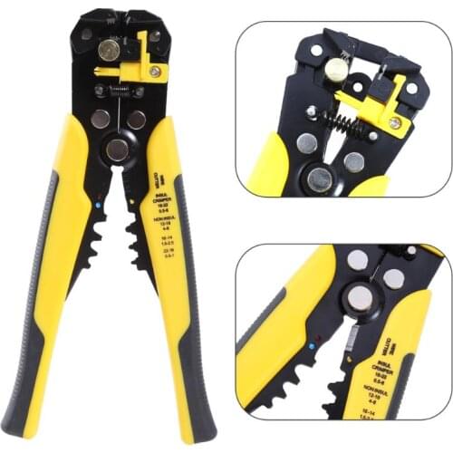 Electric Wire Stripping Plier Crimping Tool Auto Crimping Pliers Cutting Pressing Wire Stripper Self Adjusting Electrician Tool