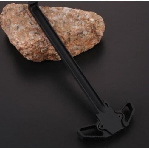 203F Loading Rod Dual Purpose Aluminum Butterfly Pulping Machine Black Charging Handle Car Replacement Parts Outdoor Sports