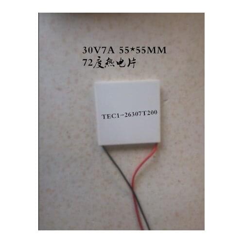 Semiconductor chilling plate TEC1-26307T200 30V7A 55*55MM 72C Thermoelectric piece Equipment cooling semiconductor cooler