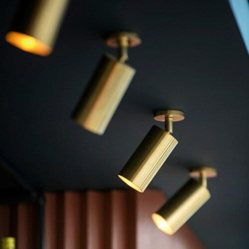 Scandinavian spotlights living room bar theme restaurant background bar clothing store aisle track ceiling lamp