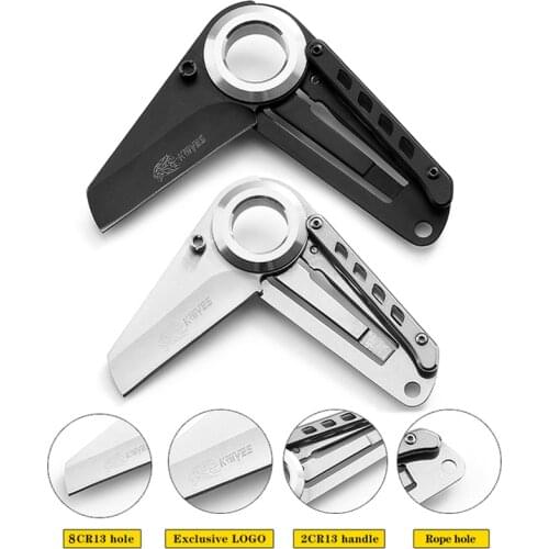 8Cr13Mov Blade Folding Pocket EDC Tool Hunt Utility Outdoor Kitchen Knife for Self-Defense Survival Climbing Riding Camping