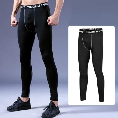 Fitness Sports Tights Basketball Base Training Pants Running Quick-drying Perspiration Compression Pants Men Sport Pants