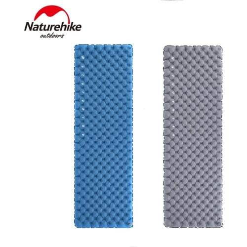 Naturehike Nylon TPU Sleeping Pad Portable Lightweight Dual Air Valves are not afraid of leaks Inflatable Mattress Camping Mat