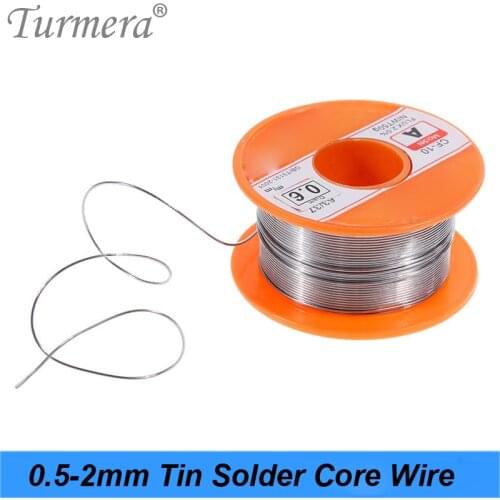 Turmera 0.5/0.6/0.8/1/1.2/1.5/2MM 63/37 FLUX 1.2% / 2.0% 45FT Tin Lead Tin Wire Melt Rosin Core Solder Soldering Wire Roll