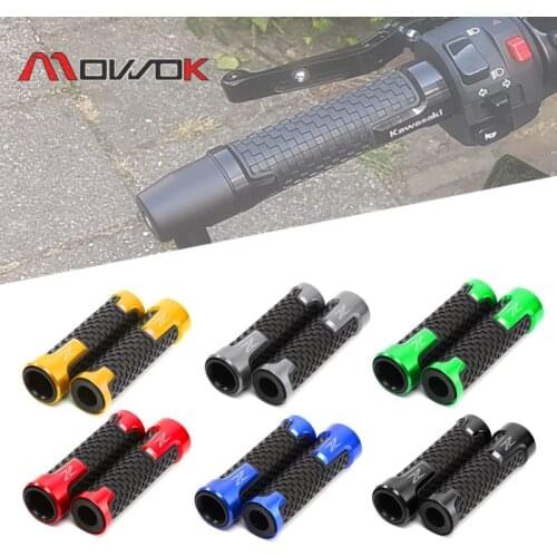 7/8'' 22MM Universal Motorcycle Handlebar Grips For kawasaki z900 z650 z750 z1000 z1000sx zx6r zx10r ZX6R ZX10R CNC Aluminum