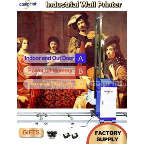 Home Business Opportunity Vertical UV Inkjet for Wall 3D 5D Effect Wall Printer Direct to UV Inkjet Printer Automatic Wall