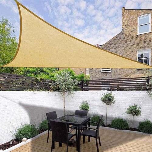 Waterproof Sun Shelter Triangle Sunshade Outdoor Canopy Garden Patio Pool Shades Sail Awning Camping Shade Cloth Large