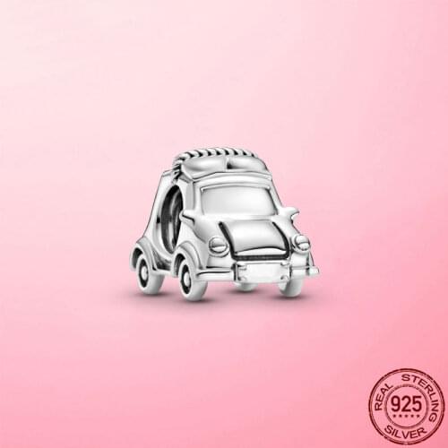 925 sterling silver woman fine jewelry accessories beads Electric Car charms fit Europe bracelet & bangle pendant making gift