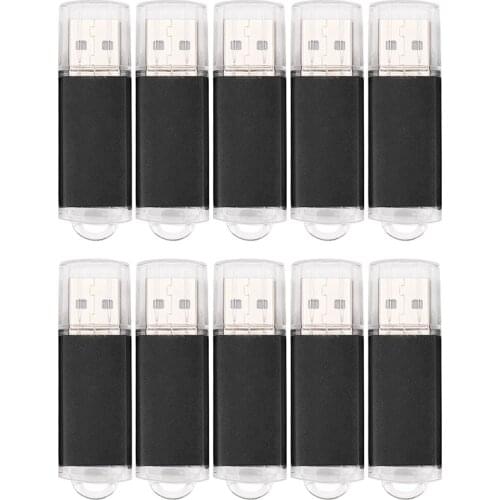 10pcs 64MB USB 2.0 Flash Memory Stick Drive Thumb Black