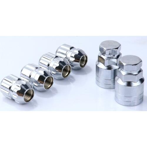 4Nuts+2Keys Steel Spline Type Anti-Theft Security Car Wheel Rim Lug Nuts Locking Lock Bolts