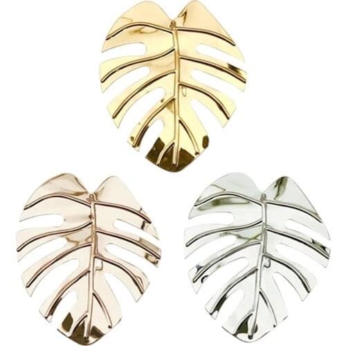 6pcs/Set Leaves Shape Napkin Ring Holders Napkin Rings Set Decorative Napkin Buckle Wedding Party Dinner Christmas Table Decor