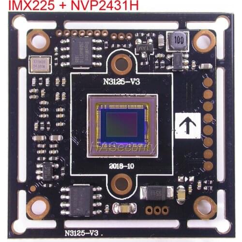 AHD-M (720P) 1/3" Exmor IMX225 CMOS image sensor + NVP2431 CCTV camera PCB board module UTC support (optional parts)