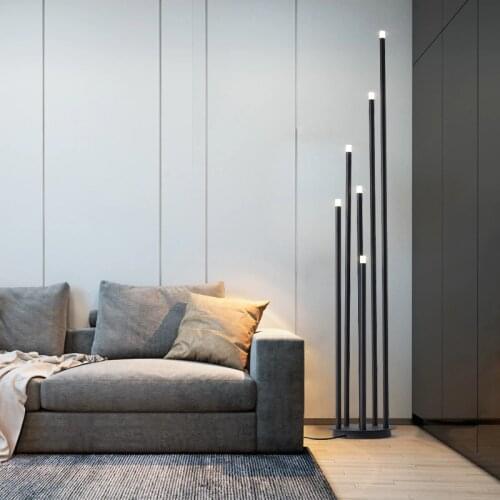 Black living room LED floor lamp design branch stand lamp, Nordic living room bedroom new artist home decoration floor lamp