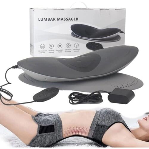 Electric Air Compression Lumbar Disc Traction Waist Supporter Heating Therapy Massage Spinal Support Relax Stiff Muscle Pain