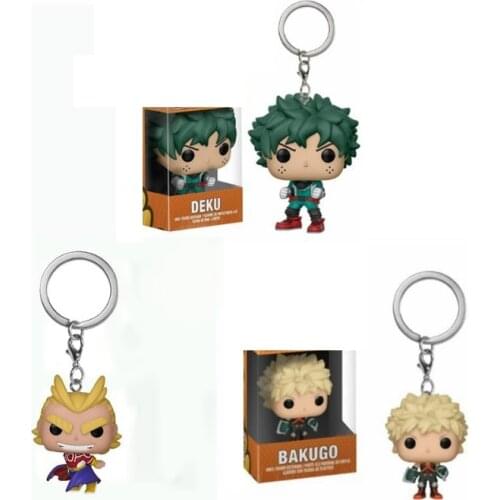 Funko POP My Hero Academia BAKUGO PVC DEKU Keychain Action Figure Model toys for children